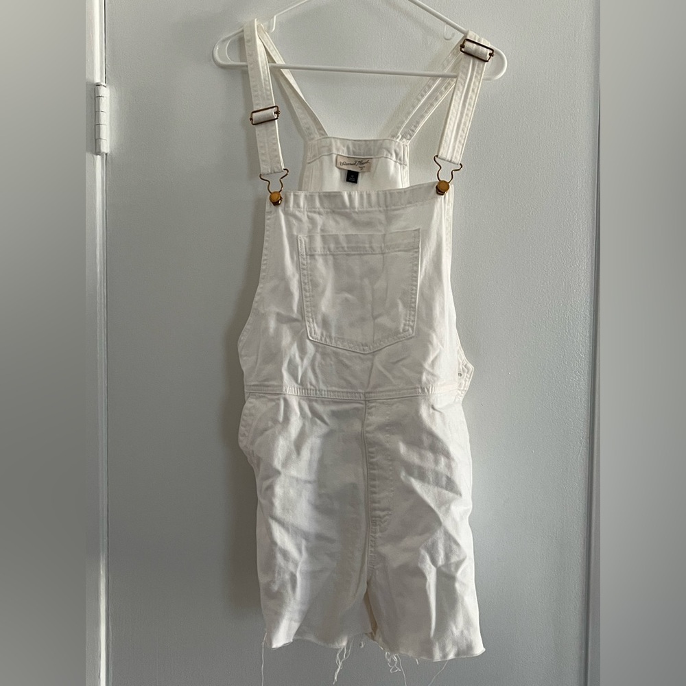 Universal Thread White Jumpsuit with Adjustable Straps